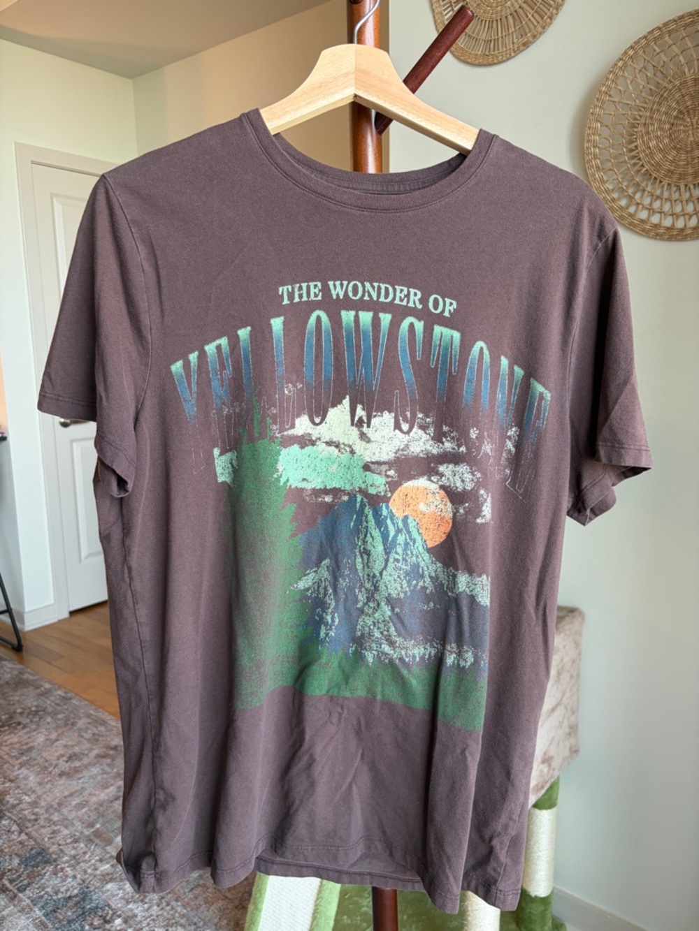 BROWN YELLOWSTONE GRAPHIC TEE